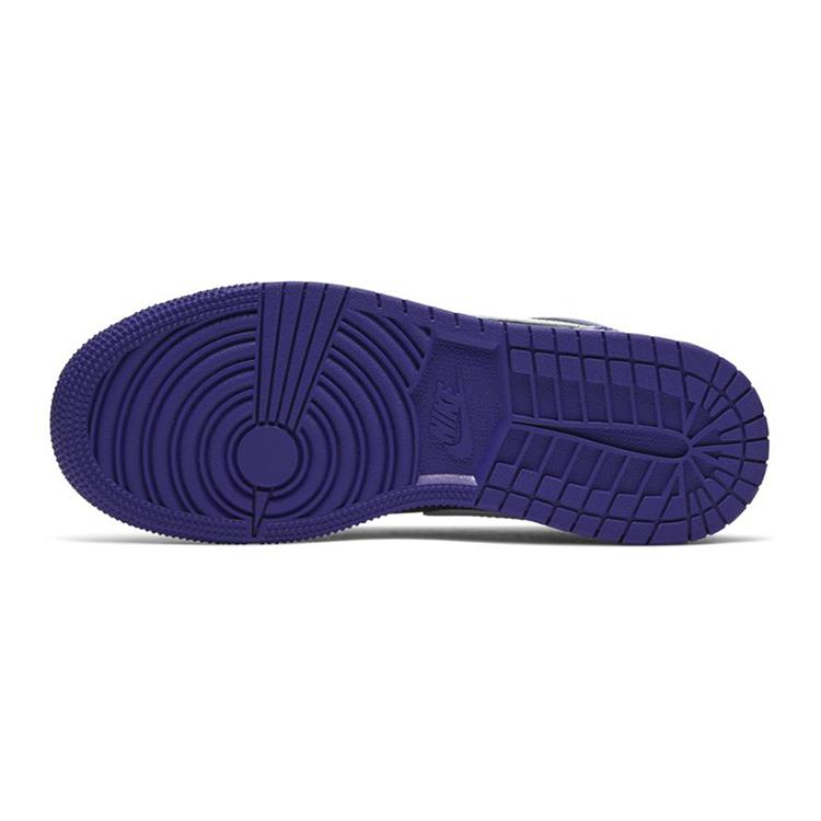 Jordan 1 Низкий суд Фиолетовый Черный GS 553560-501