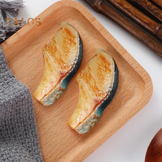 5 шт. имитация мяса рыбы, реалистичная поддельная рыбная фигурка, украшение для стейка, фотореквизит, реалистичная ролевая игра, статуэтка для витрины, украшение для витрины