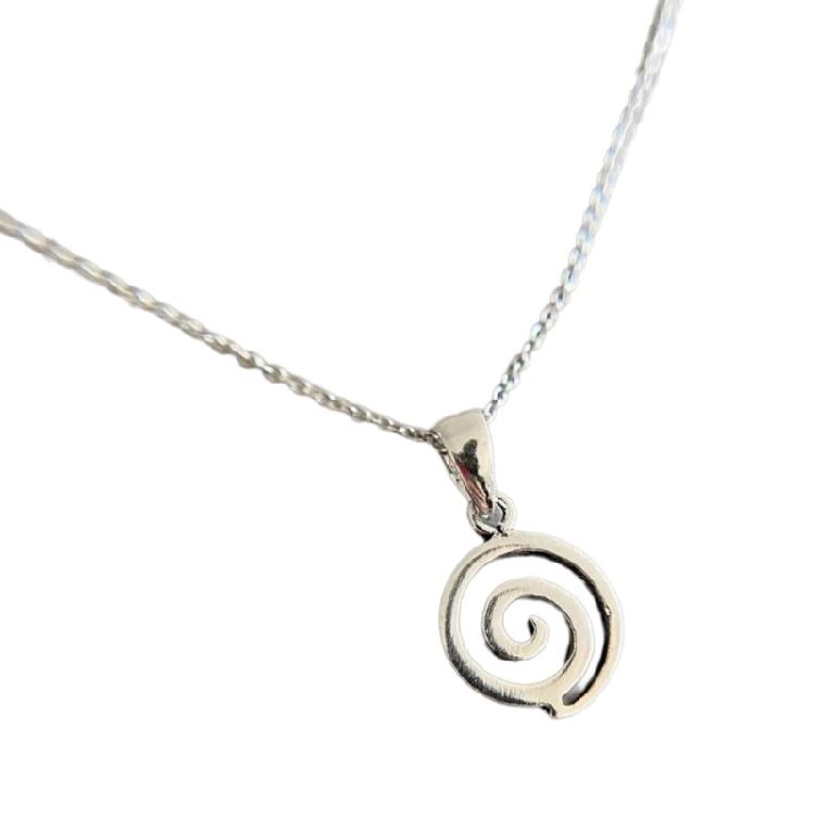 Простое спиральное ожерелье-подвеска Прочные украшения из нержавеющей стали Удобное ношение днем и ночью для любителей моды