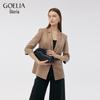 GOELIA Women's Suede Blazer Jacket