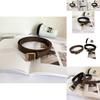 Stylish Womens Pu Belt With Vintage Square Buckle Available In Black And Brown For Fall 2023