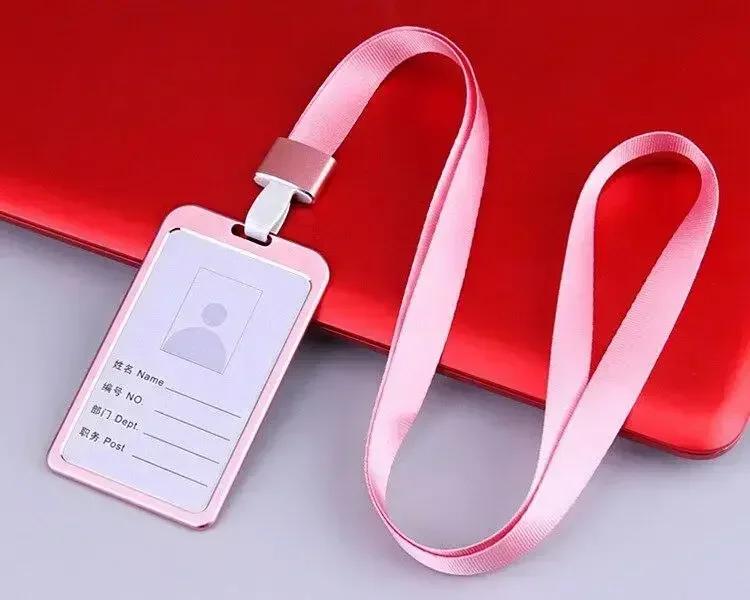 Выдвижной держатель для бейджа студента, чехол-держатель для ID-карты, ремешки для бейджа медсестры, модный набор металлических держателей для карт для женщин и мужчин
