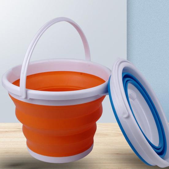 Yousheng Folding Bucket with Handle Large Capacity Strong Load-bearing Impact-Resistant Portable Compact Collapsible Fishing Bucket