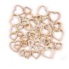 50Pcs Mixed Hollowed Heart Wooden Decoration DIY Scrapbook For Handicraft Home Accessories Wood Crafts Ornaments 30-50mm