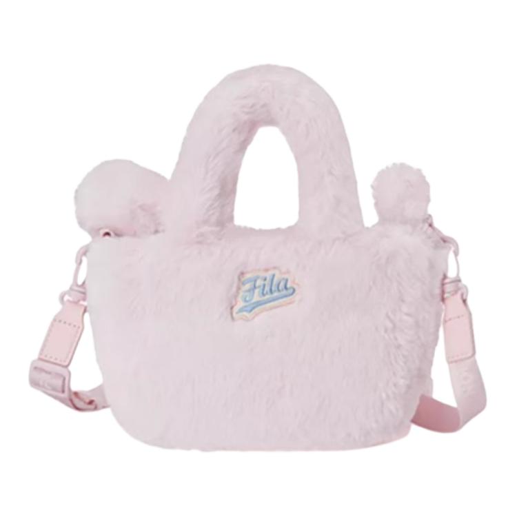 Fila Casual Plush Fabric Shoulder Crossbody Handbag Mini Women handbags Cotton-Candy-White Cream-Pink Newborn-Blue T13W443121F-395581