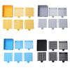 Sticky Note Dispenser Versatile Sticky Note Stencil School Supplies Desk Accessories Sticky Note Holder With Template