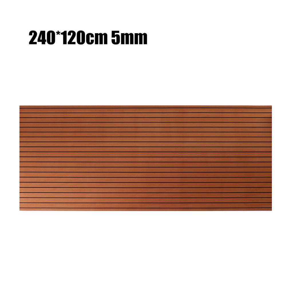 Self-Adhesive Foam Teak Decking EVA Foam Marine Flooring Faux Boat Decking Sheet Accessories Marine 600x2400x5mm