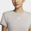 Nike Платье с коротким рукавом женское Университетский серый/белый DR6003-033