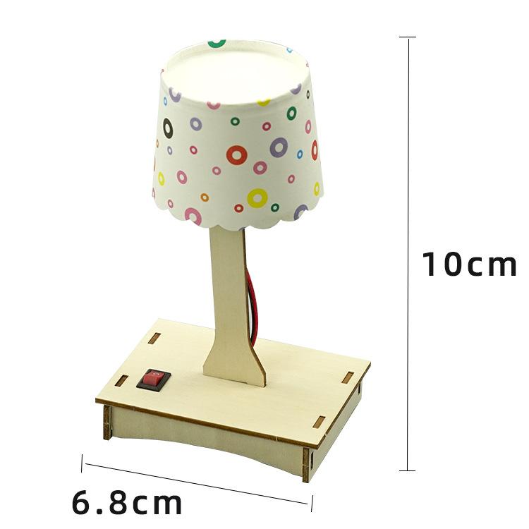 Science And Technology Small Production Diy Colorful Small Table Lamp Material Primary School Science Experiment Invention Hand Assembled Model Toys
