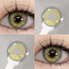 Eyeshare Модные цветные контактные линзы 1 пара сапфировых контактных линз Новые контактные линзы Коричневые линзы Серо-белые линзы Зеленые бьюти-линзы