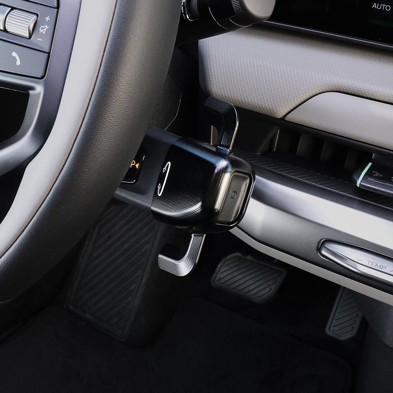 For Kia EV4 2025 2026 Car Tuning Black Car Aluminum Alloy Steering Wheel Column Shift Knob Cover Accessories