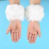 Faux Furs Cuffs Furry Wrist Bands Leg Warmers Wrist Cuffs Warmer Boot Cuffs for Women Party Cosplay Costumes Accessories
