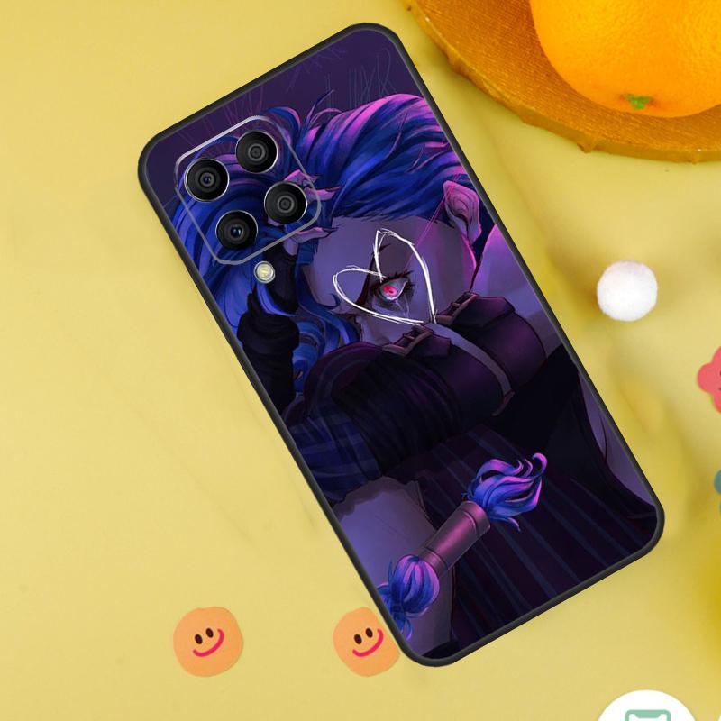Чехол для Samsung Galaxy M31s M13 M33 M53 M52 M32 M12 M14 M34 M54 M11 M21 M51 M20 M15 M55 с изображением Аркейн Джинкс