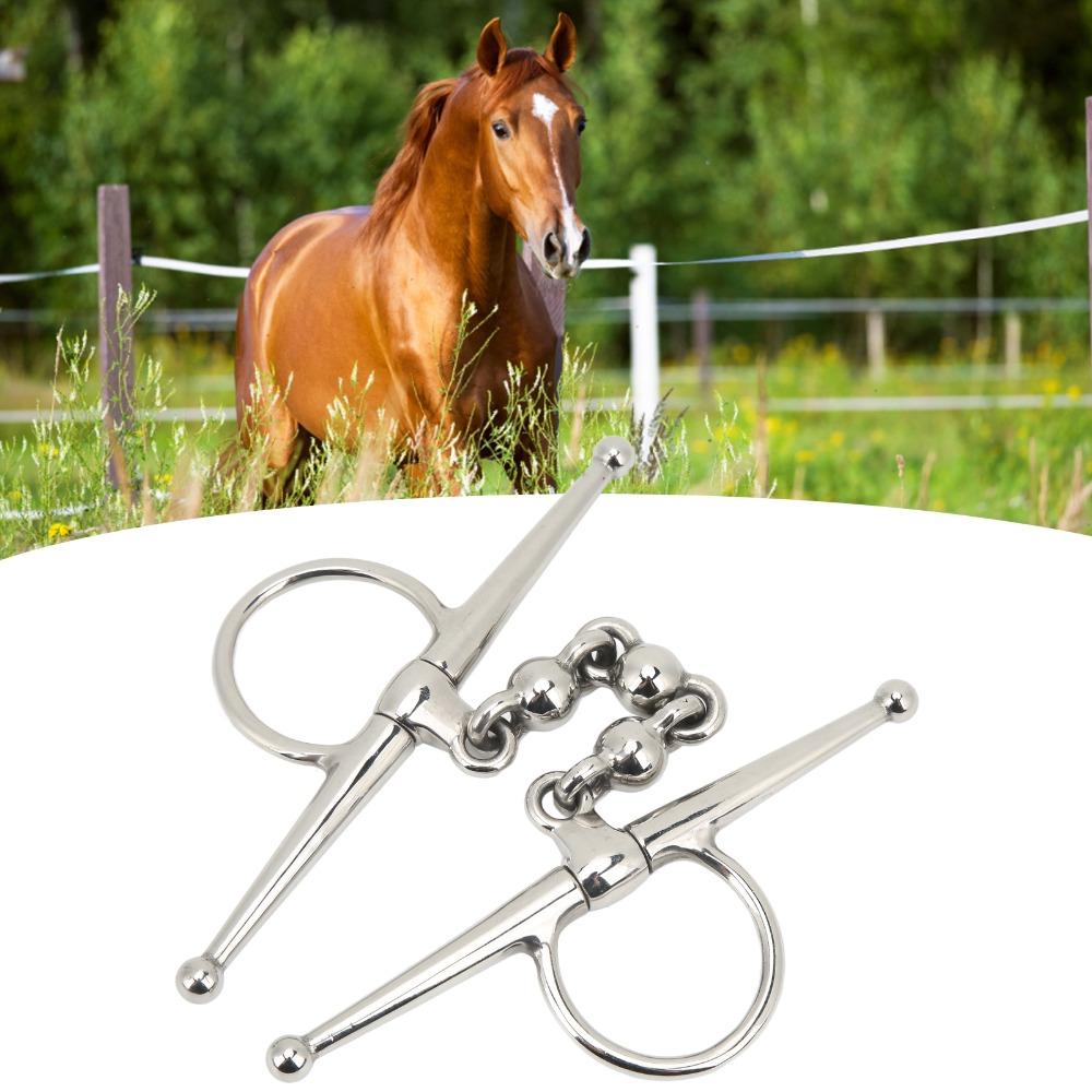 Ball Chain Design Horse Mouth Bit Stainless Steel Stainless Steel Horse Bit Riding Use