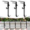 Christmas Stocking Hook Heavy-duty Metal Hook Mantel Stocking Holder Adjustable Xmas Garland Hook for Home Mantel Party Decoration