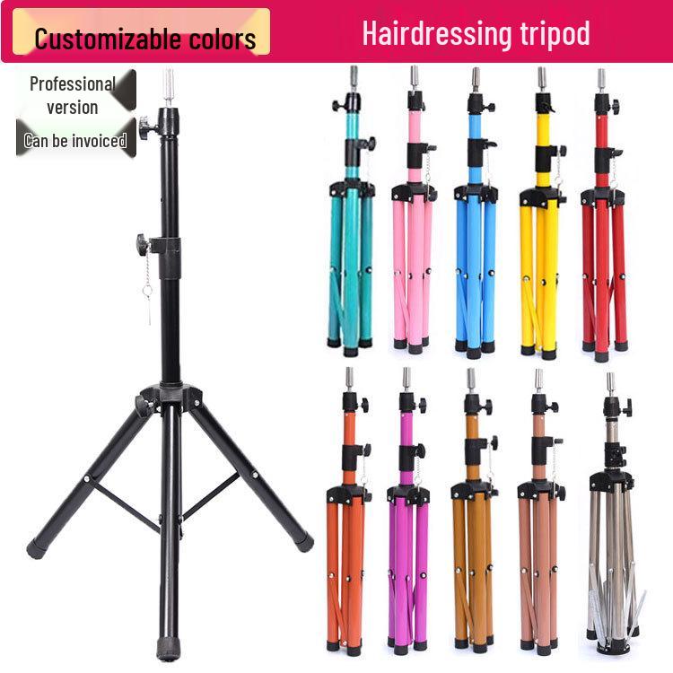 Rotatable Telescopic Mannequin Head Stand for Hairdressing and Haircutting