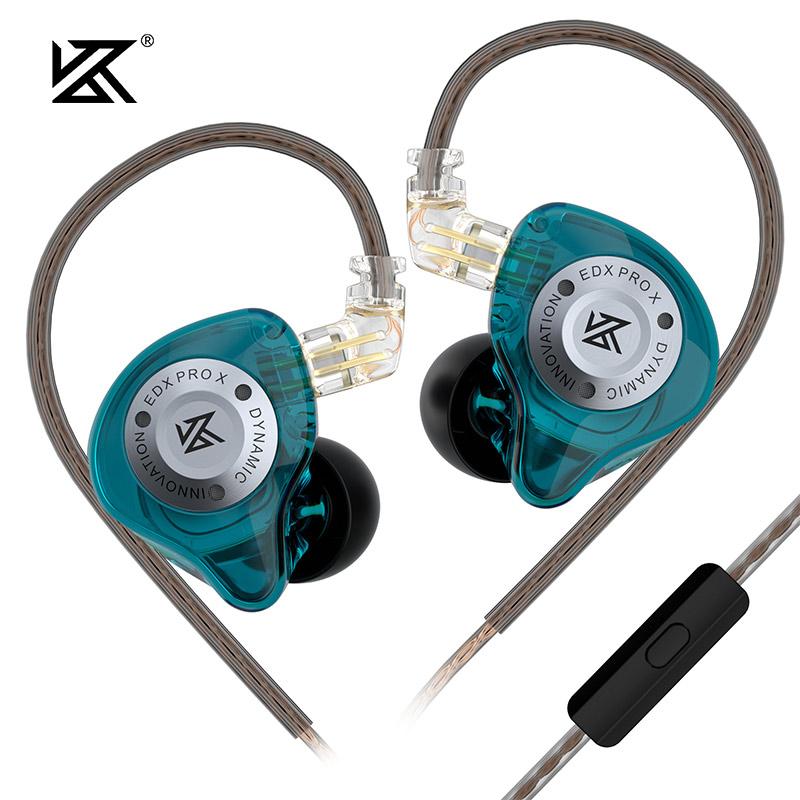 KZ EDX PRO X Wired Earphones Dynamic Drive HiFi Stereo Bass Sound Earbud Music Noise Cancelling Gaming Headset Detachable Cable