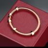 Trend Sale Famous Brand Top Quality European Luxury Jewelry Bracelets For Women Rose Gold Bangle Fashion Party Classic