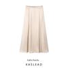 Kaslead New Women Clothes Western Style Fashion Simple and Versatile Elegant Satin Loose Skirt