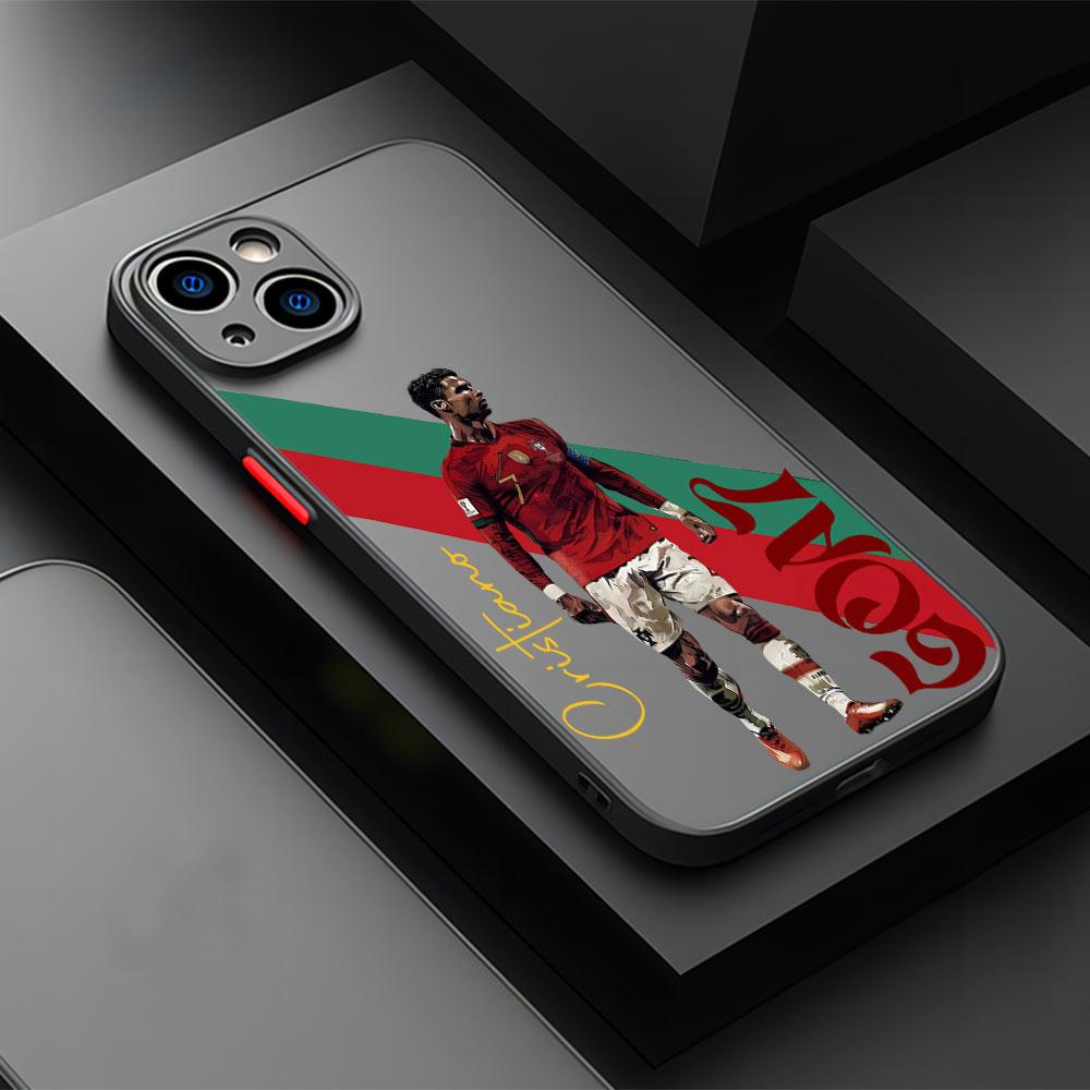 Известные футболисты C-CR7 Чехол для телефона для iPhone 17 16e 16 15 14 13 12 11 Mini Pro Air Max X XR XSMax Plus Матовый Прозрачный Чехол