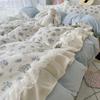 Milk Fleece Bedding Set Four-piece Winter Thickened Double-sided Fleece Quilt Cover Bed Sheet Pillowcase