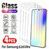 4 шт. Ультра HD Закаленное Стекло для Samsung Galaxy S26 S25 S24 Ultra S23 S22 S21 Plus S23 S24 S25 FE Защита Экрана от Царапин