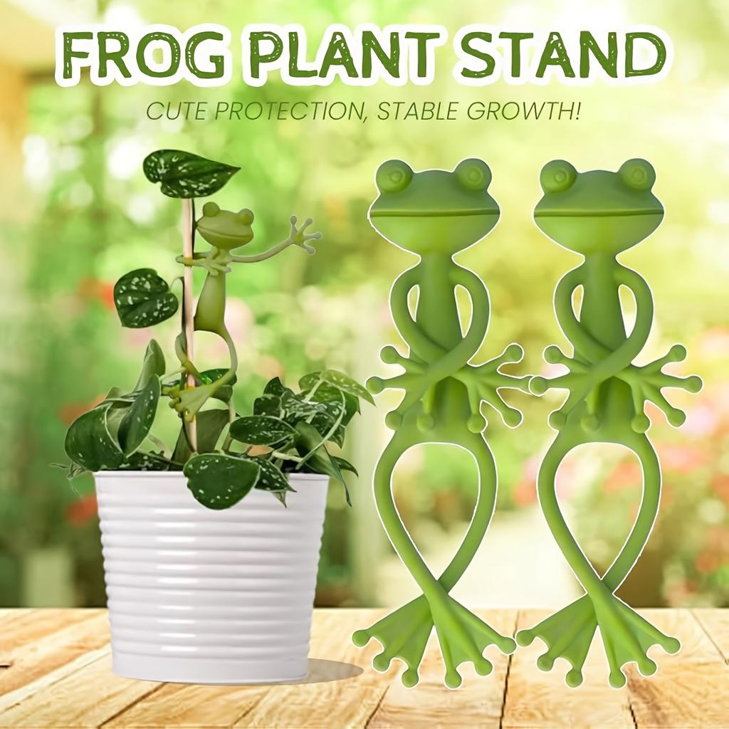 1/2/5 Pcs Frog Shaped Plant Tie Reusable Cable Wire Garden Plant Vine Flower Vegetable Clip Adjustable Flexible Supporter