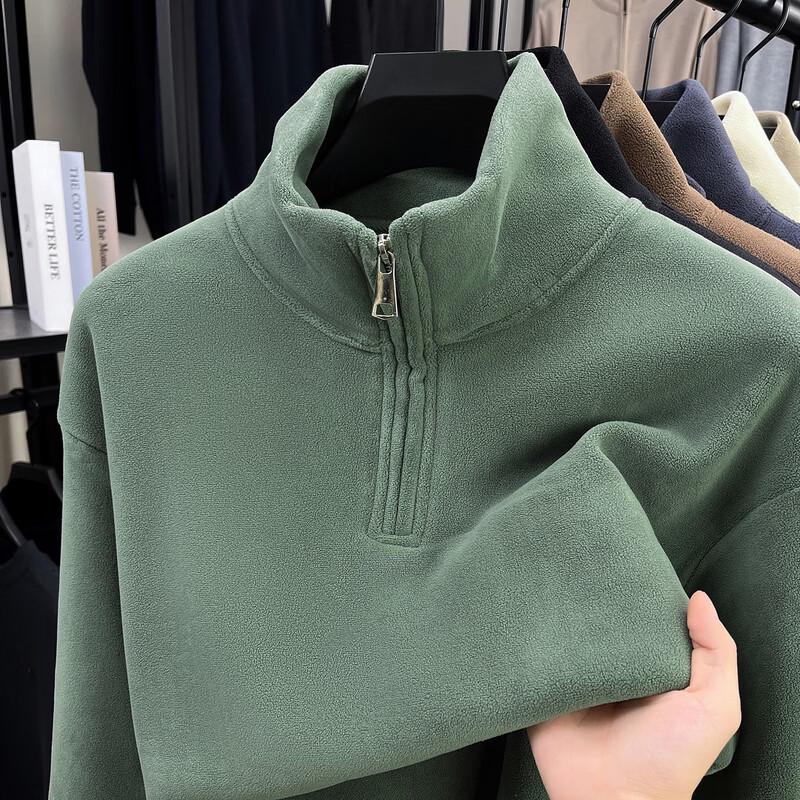 Pierre Cardin Мужская толстовка с полумолнией и воротником-стойкой