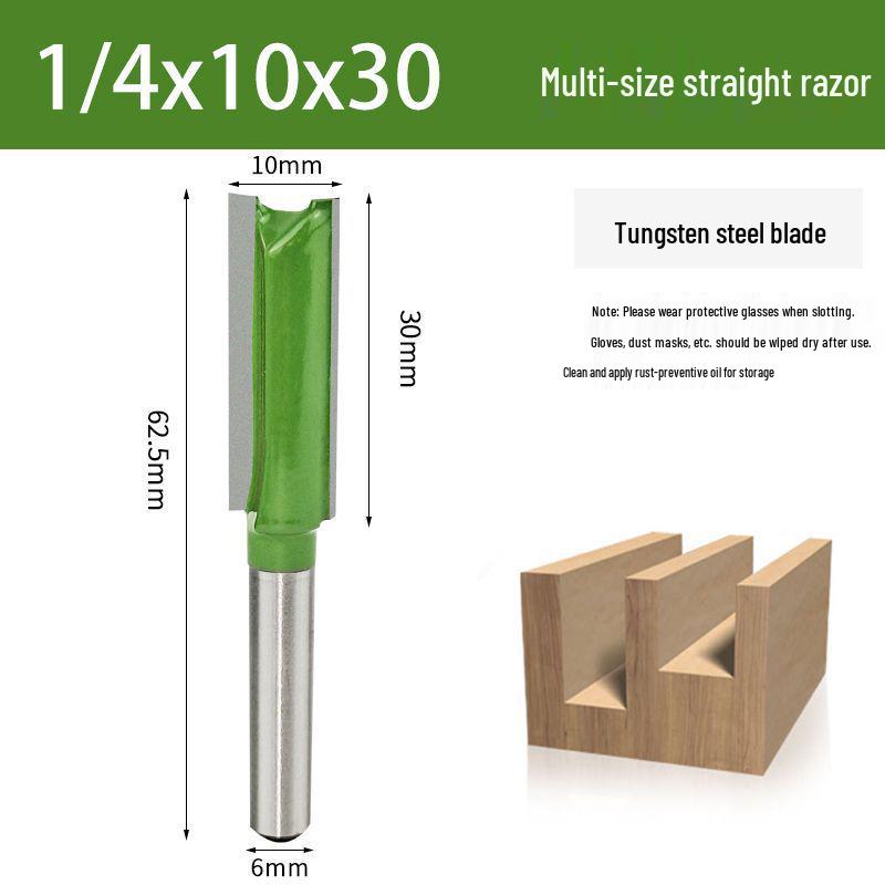 Фреза из вольфрамовой стали однолезвийная пазовая для деревообработки, острая и прочная с цилиндрическим хвостовиком