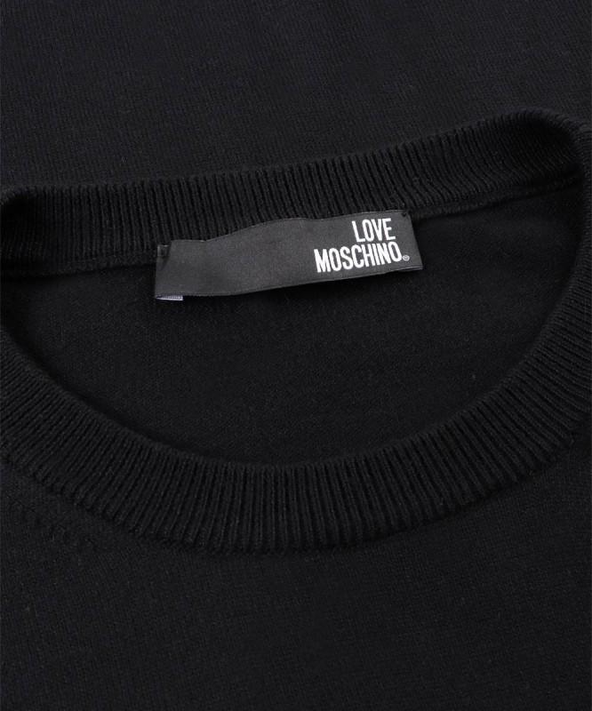 Love moschino luxury men's sweater nero -45%%% - Size: L