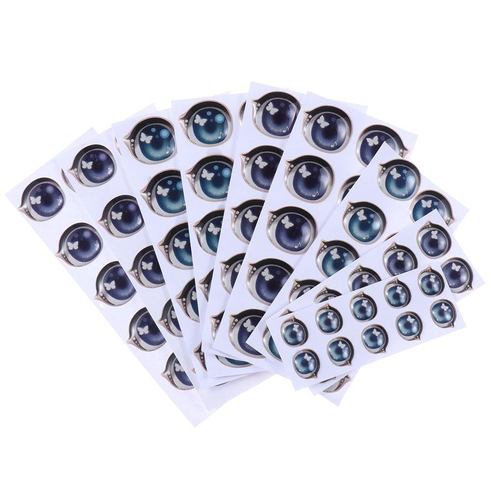 Аксессуары аниме фигурка куклы милые наклейки лицо орган Пастер мультфильм глаза наклейки глиняные наклейки