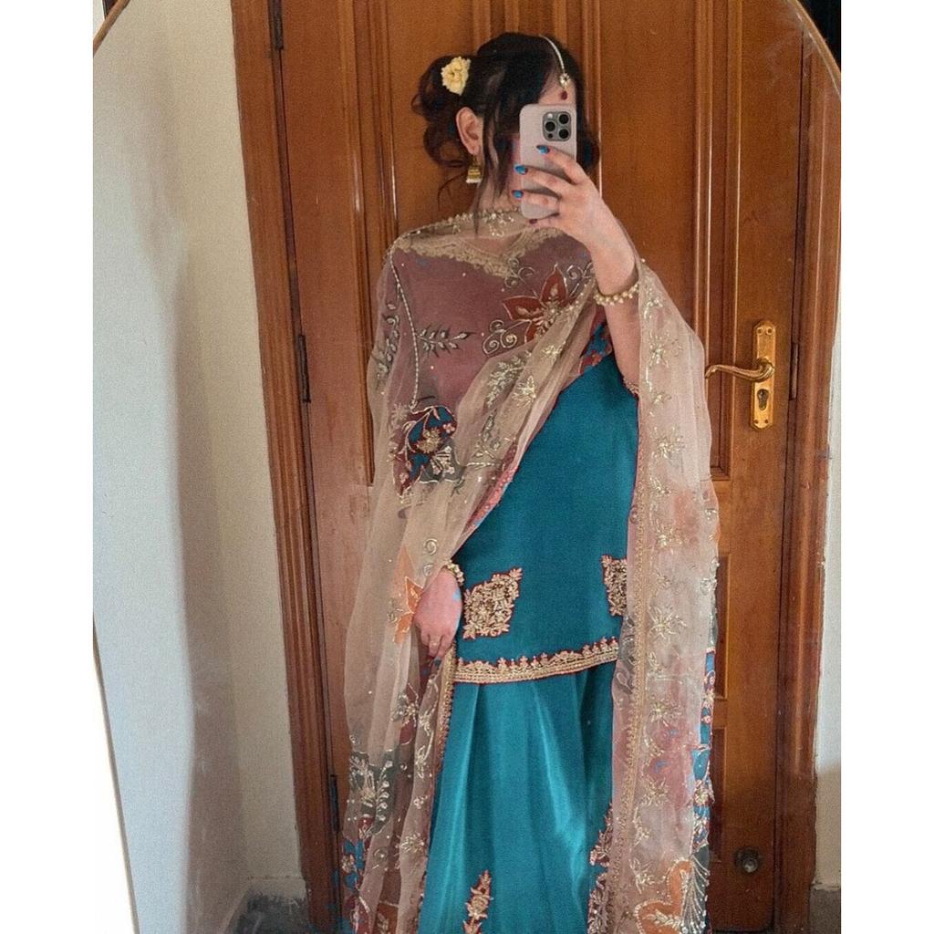 Salwar Kameez Pakistani Indian Dress Wedding Party Wear Bollywood Gharara Suit VGK-1882