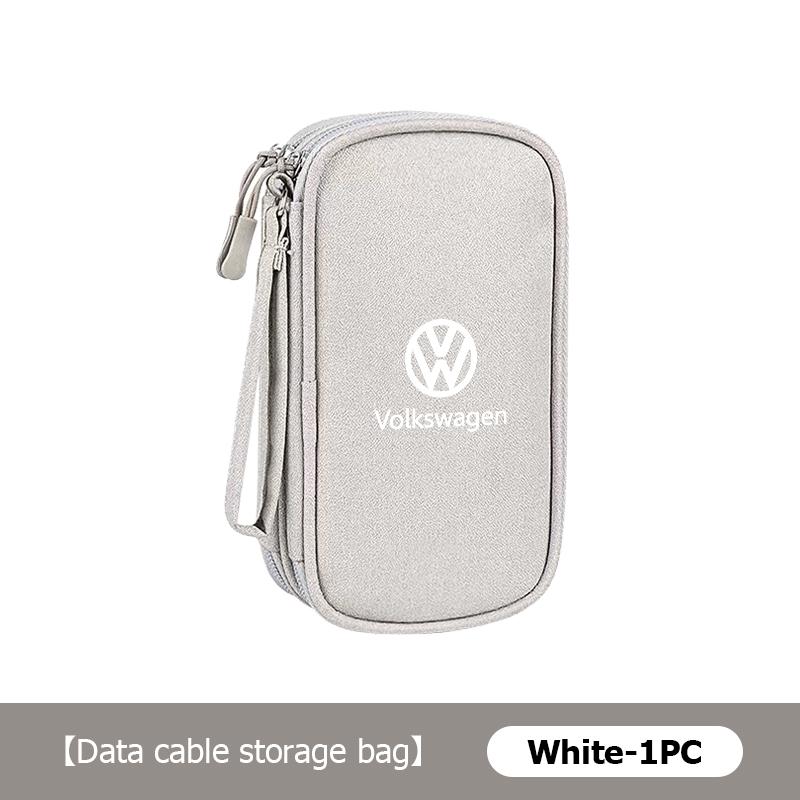 2026 Горячий Для Автомобиля Volkswagen VW Сумка для Хранения Наушники USB Кабель для Данных Дорожный Органайзер Для Volkswagen VW Polo Jetta Sagitar Magotan