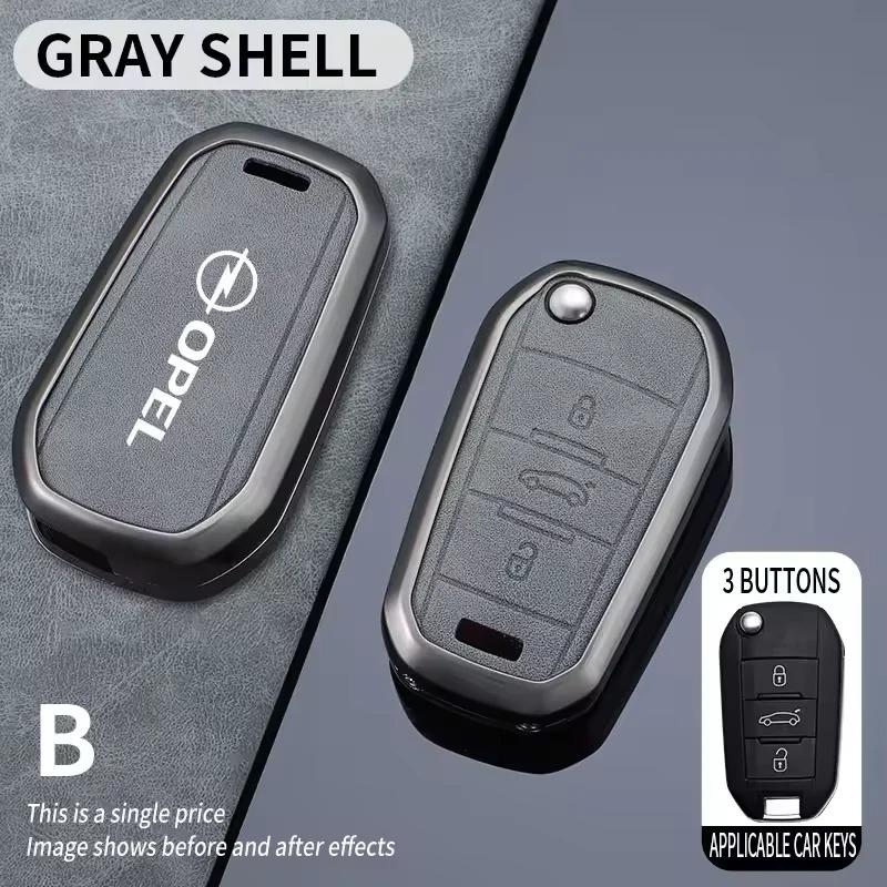 ltzjw3 NEW Car Remote Key Case Fob Cover Holder Shell Bag For Opel Mokka Corsa Astra Combo Grandland Insignia Frontera Accessory