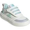 Adidas Park St Synthetic Leather Fabric AC Comfortable Versatile Fashion Durable Low-Top Kids Casual Shoes Kids Casual Shoes Light-Blue Gray JR2136