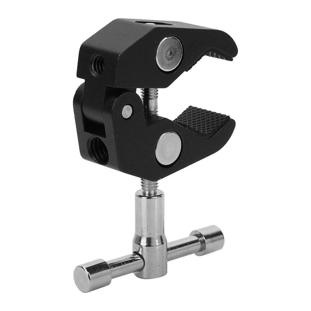 Durable Aluminum Alloy Large Crab Clamp Clip for DSLR Camera Monitor Flash Light