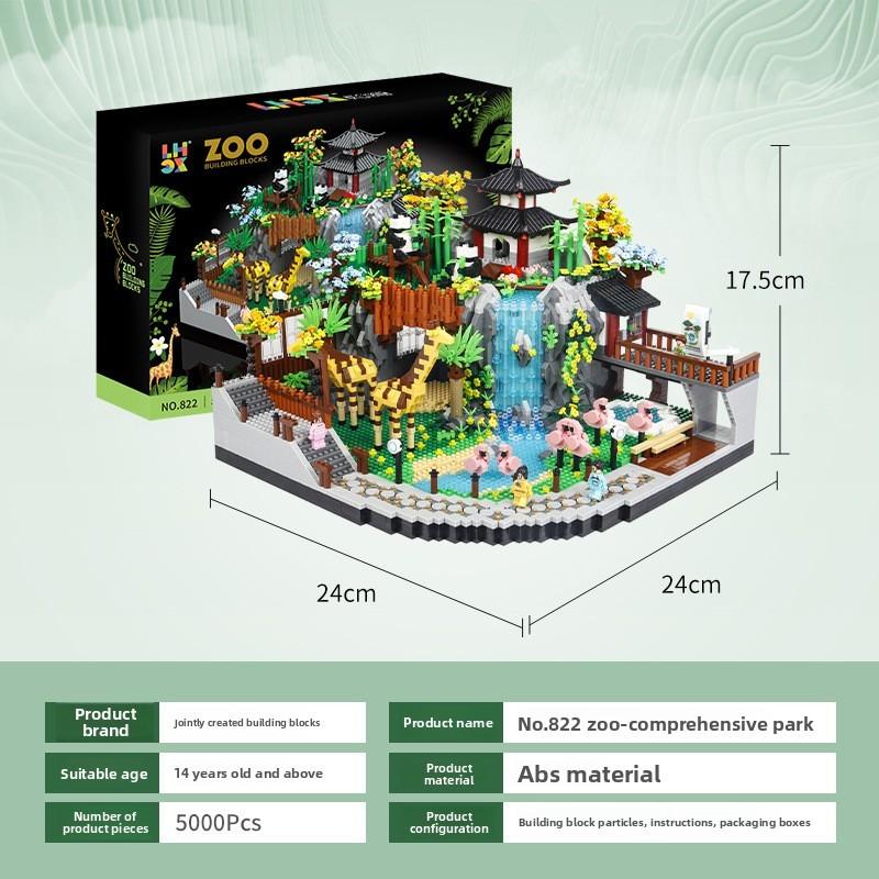 Micro Particle Building Blocks For Animal Park For Diy Educational Activities