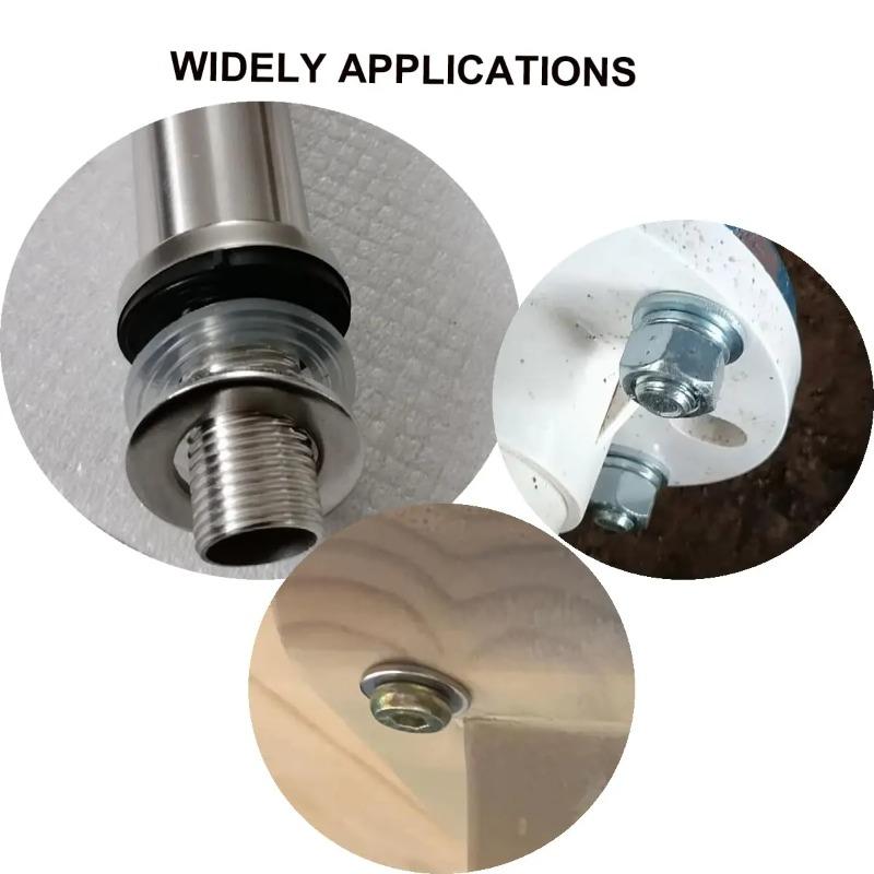 Набор плоских шайб из нержавеющей стали M2-M16 Металлические шайбы для винтов Кольца Простые прокладки Крепежные элементы Ассортиментные наборы для ремонта