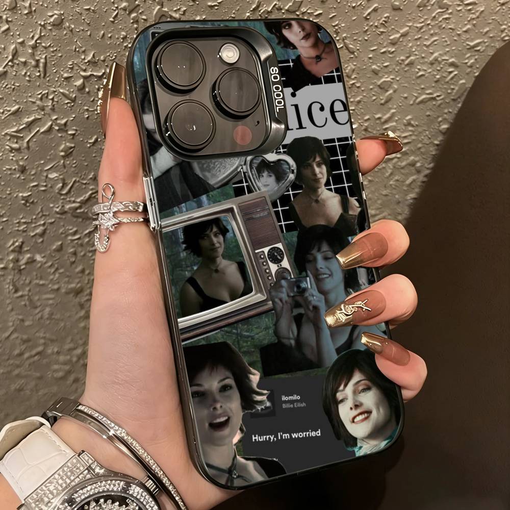 Чехол для телефона из фильма «Сумерки» для iPhone 17, 16, 15, 14, 13, 12, 11 Plus, Pro Max, XS, Цветной Серебристый Покрытие Внутренняя Крышка