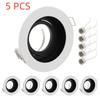 5 PCS Spotlight Frame Recessed LED Ceiling Downlight Ceiling Spot Lights Fixture Spot Light Fitting with GU10 Base