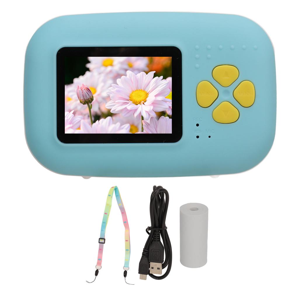 Камера мгновенной печати с бумагой для принтера 16MP 1080P MP3 воспроизведение музыки 1000 мАч встроенная головка