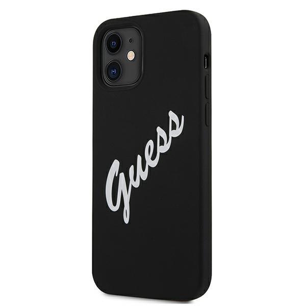 Guess Guhcp12Slsvsbw Iphone 12 Mini5,4 Czarno Biały/Black White Hardcase Silicone Vintage