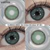 Eyeshare 1 Pair Green Color Cosplay Lens Hot Sale Contact Lenses for Role Playing Anime Eye Makeup Halloween Softlens