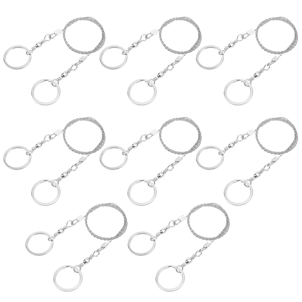 8 шт. Проволочная пила для выживания, походная, наружная, из нержавеющей стали, тросовая цепная пила