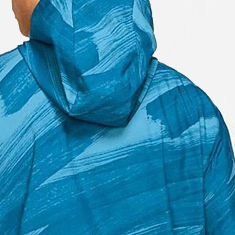 Nike Dri-FIT Sport Clash пуловер с капюшоном и полумолнией, мужская верхняя одежда, синяя DD1724-476
