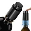 Red Wine Stopper Press-type Vacuum Wine Stopper with Scale Reusable Fresh-keeping Stopper Red Wine Bottle Sealer Bar Tool