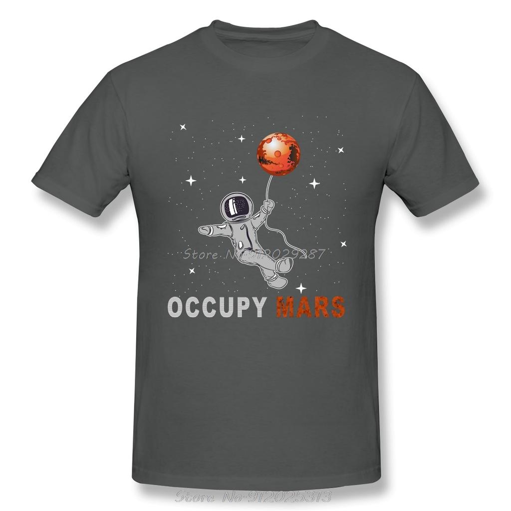 Huunisex Future Anime Clothes Design Occupy Mars 2026 Huunisex In Mars Cotton Camiseta Unisex Tshirt Fly To The Moon