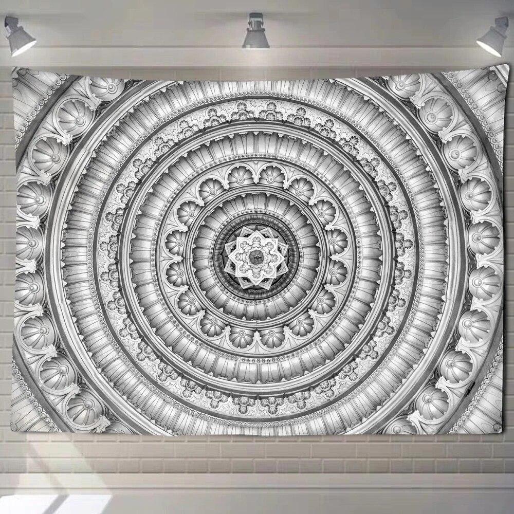 Mandala Tapestry Wall Hanging Psychedelic Bohemian Yoga Shawl Cushion Mattress Room Home Decoration Hanging Cloth