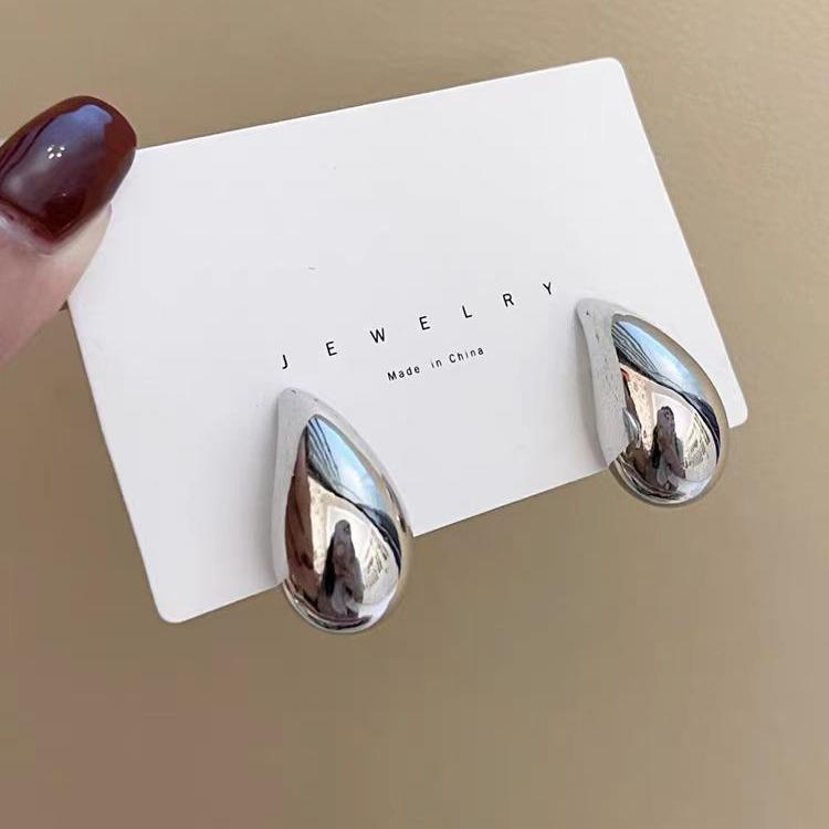 Серьги-капли из металла в холодном стиле для женщин, европейский и американский нишевый ретро-дизайн