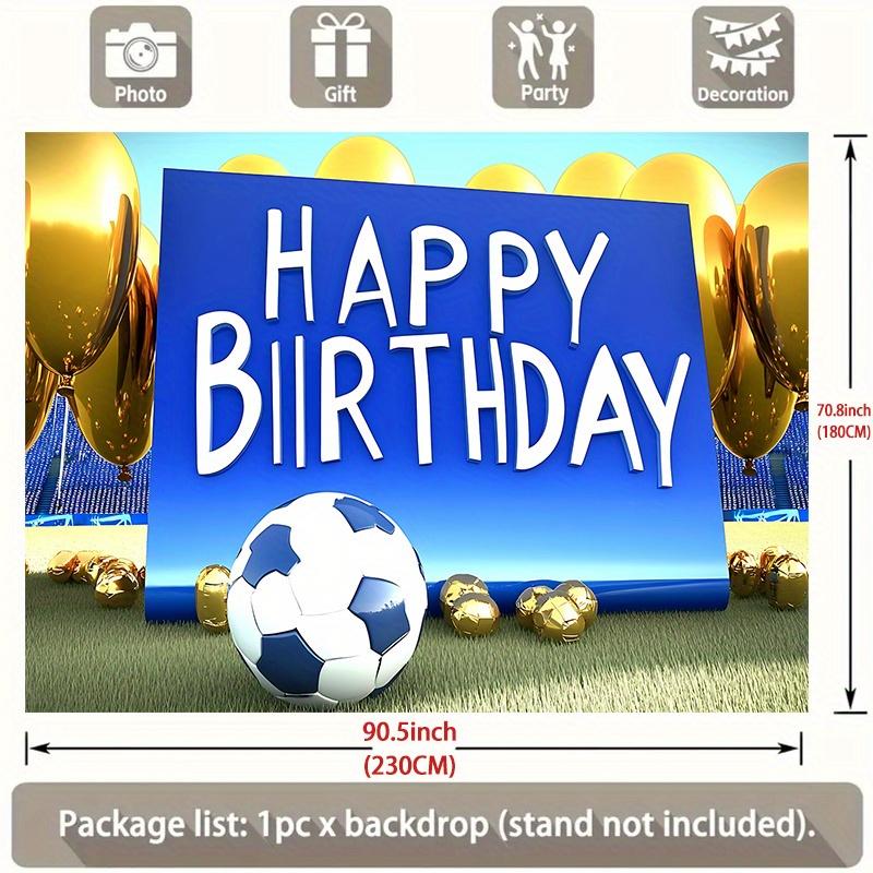 Party Backdrop Soccer Ball Decorating Indoors Outdoors Photo Booth Background Front Door Decor